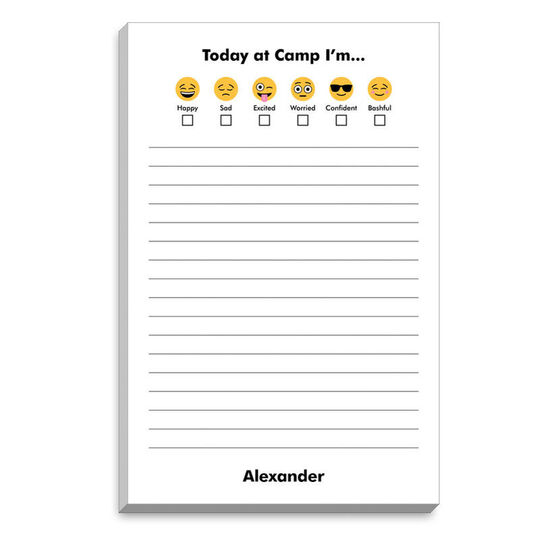 Emoji Today at Camp Notepads